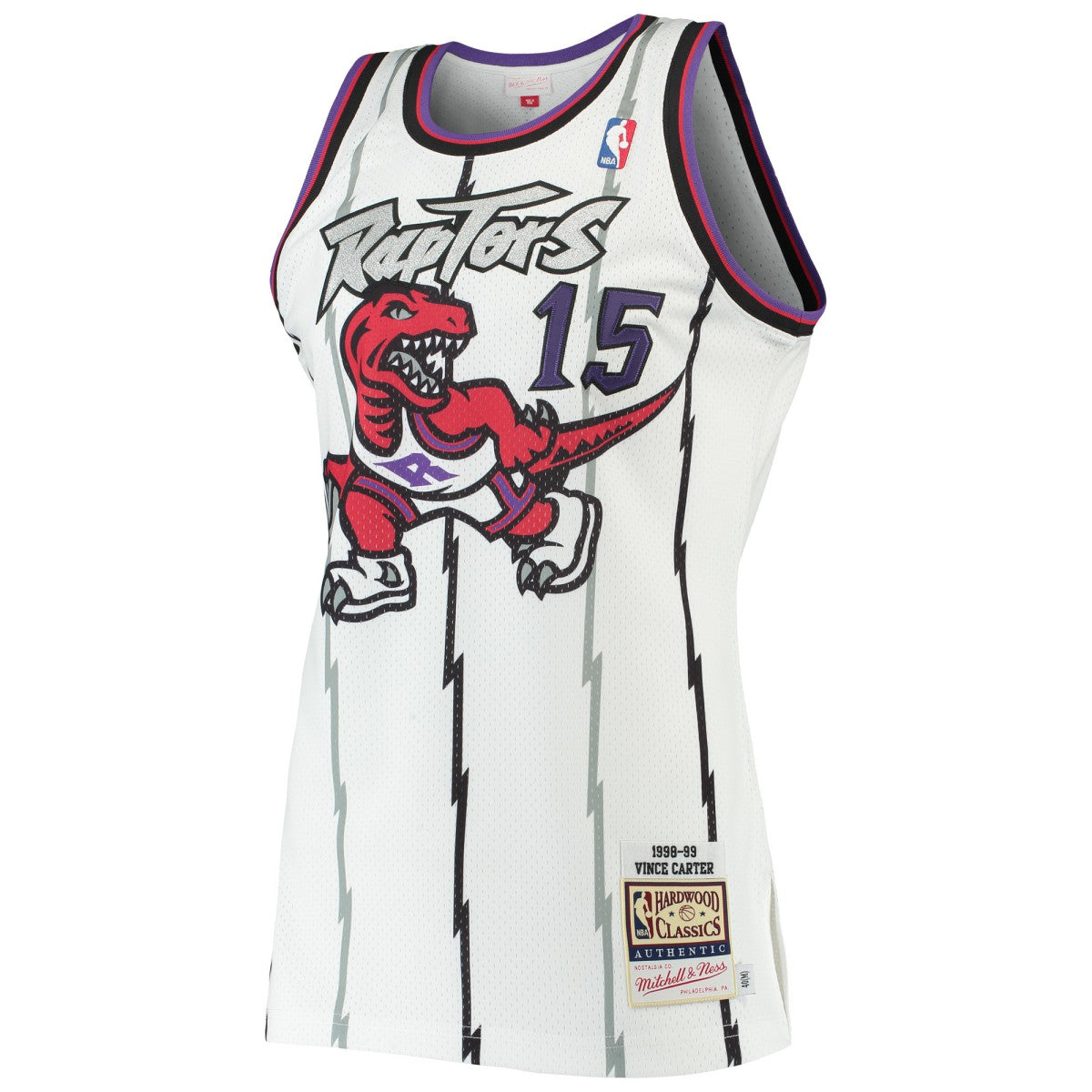 Vince Carter Toronto Raptors 1998/99 Hardwood Classics Authentic Jersey - White | Mitchell & Ness cheap