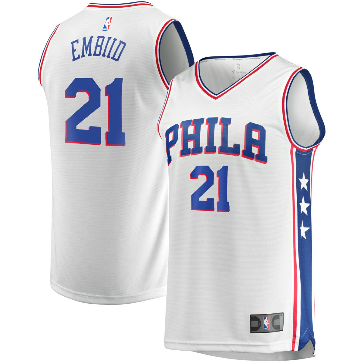 Joel Embiid Philadelphia 76ers Replica Jersey - Association Edition - White | Fanatics on sale