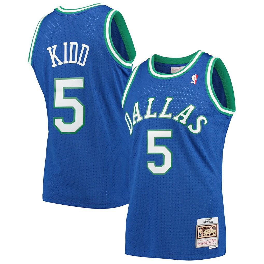 Jason Kidd Dallas Mavericks 1994/95 Hardwood Classics Swingman Jersey sale - Blue | Mitchell & Ness for sale