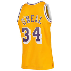 Shaquille O'Neal Los Angeles Lakers 1996/97 Hardwood Classics Swingman Jersey - Gold | Mitchell & Ness on sale