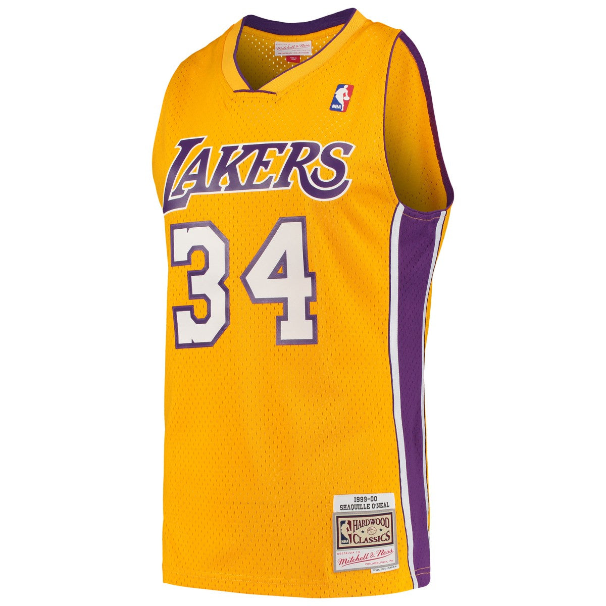 Shaquille O'Neal Los Angeles Lakers Hardwood Classics Swingman Jersey - Gold | Mitchell & Ness sale
