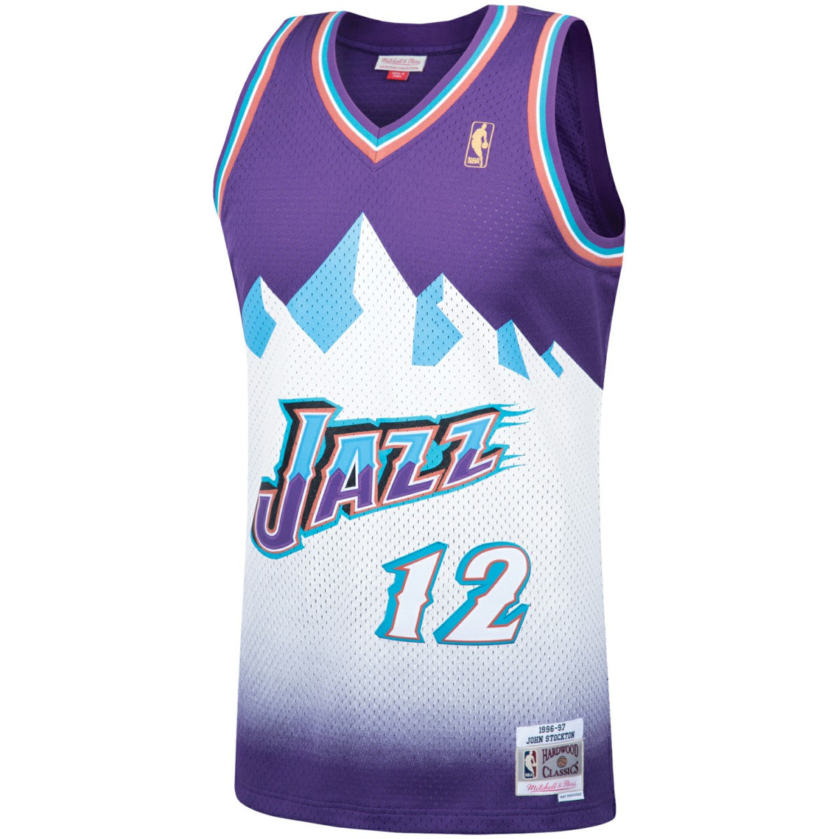 John Stockton Utah Jazz Hardwood Classics Swingman Jersey - Purple | Mitchell & Ness outlet