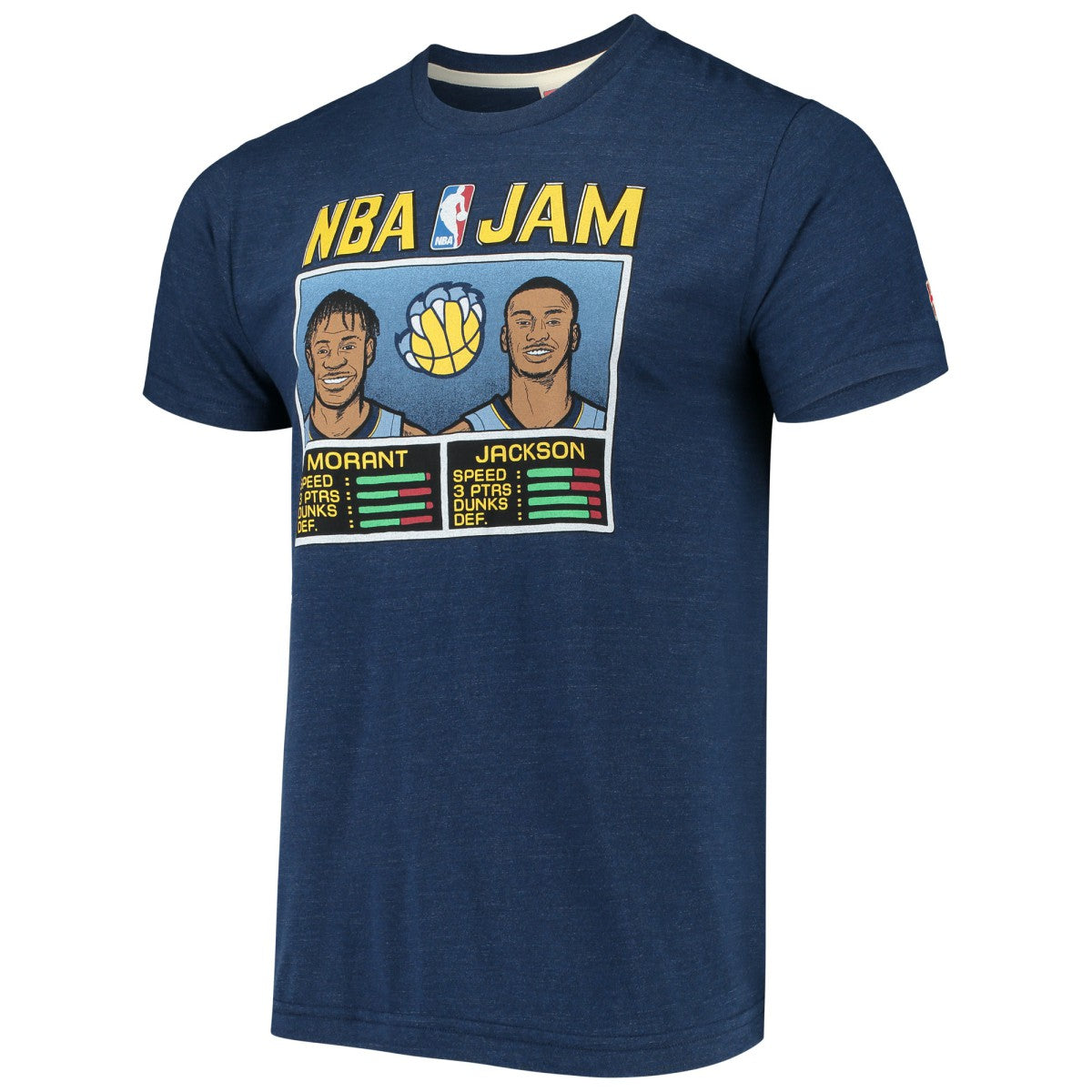 Ja Morant & Jaren Jackson Jr. Memphis Grizzlies NBA Jam T-Shirt - Navy cheap