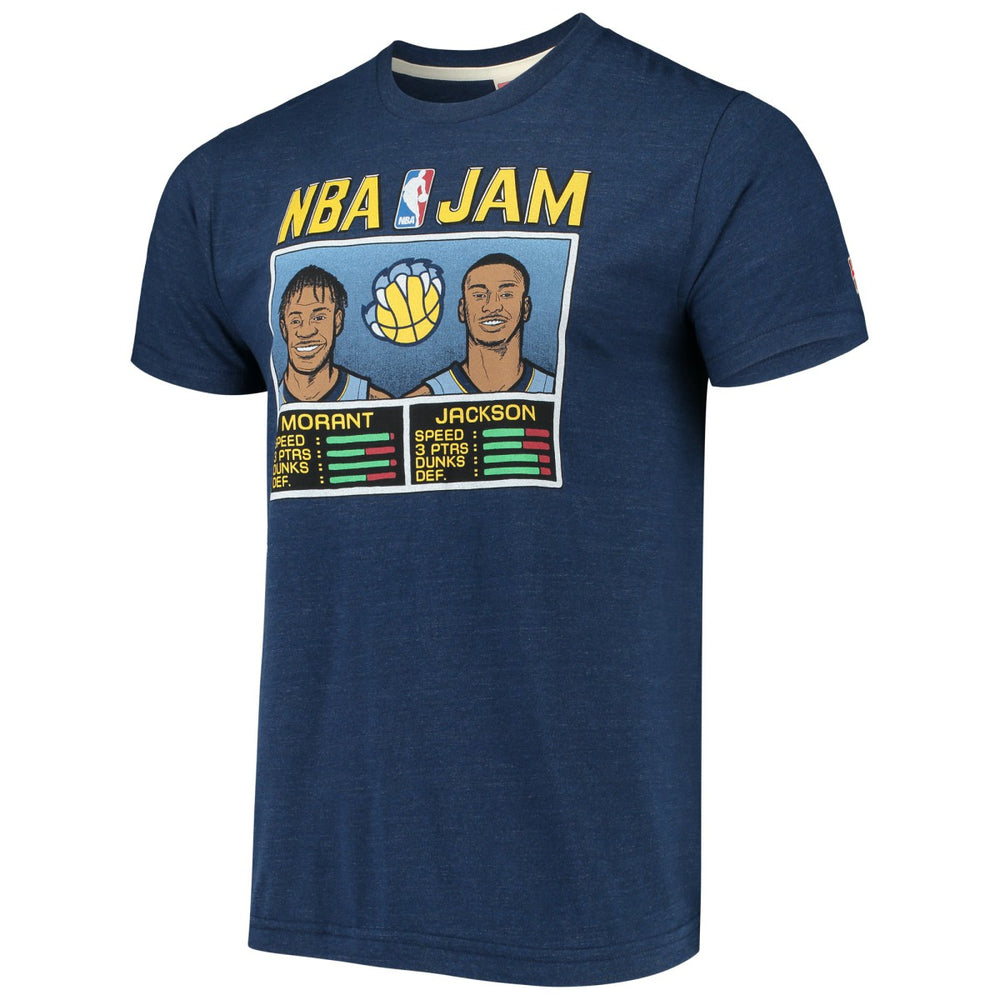Ja Morant & Jaren Jackson Jr. Memphis Grizzlies NBA Jam T-Shirt - Navy cheap
