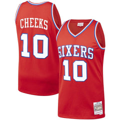 Maurice Cheeks Philadelphia 76ers Hardwood Classics Swingman Jersey - Red | Mitchell & Ness outlet