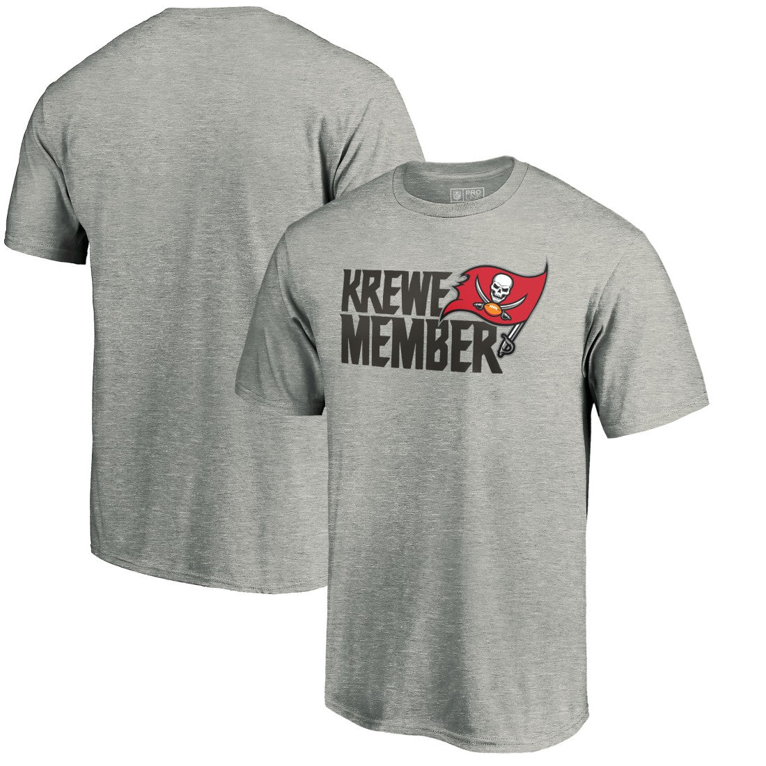 Tampa Bay Buccaneers Krewe Member T-Shirt - Heathered Gray outlet