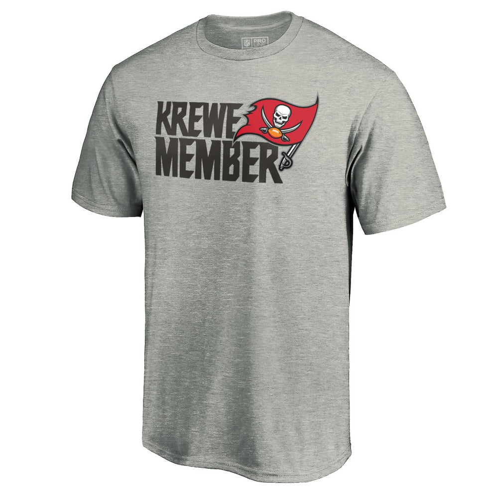 Tampa Bay Buccaneers Krewe Member T-Shirt - Heathered Gray outlet