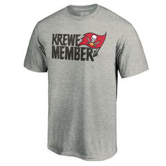 Tampa Bay Buccaneers Krewe Member T-Shirt - Heathered Gray outlet