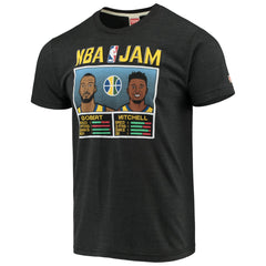 Donovan Mitchell & Rudy Gobert Utah Jazz NBA Jam T-Shirt - Charcoal sale