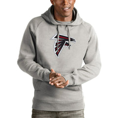 Atlanta Falcons Antigua Victory Pullover Hoodie - Heather Gray on sale