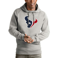 Houston Texans Antigua Victory Pullover Hoodie - Heather Gray on sale