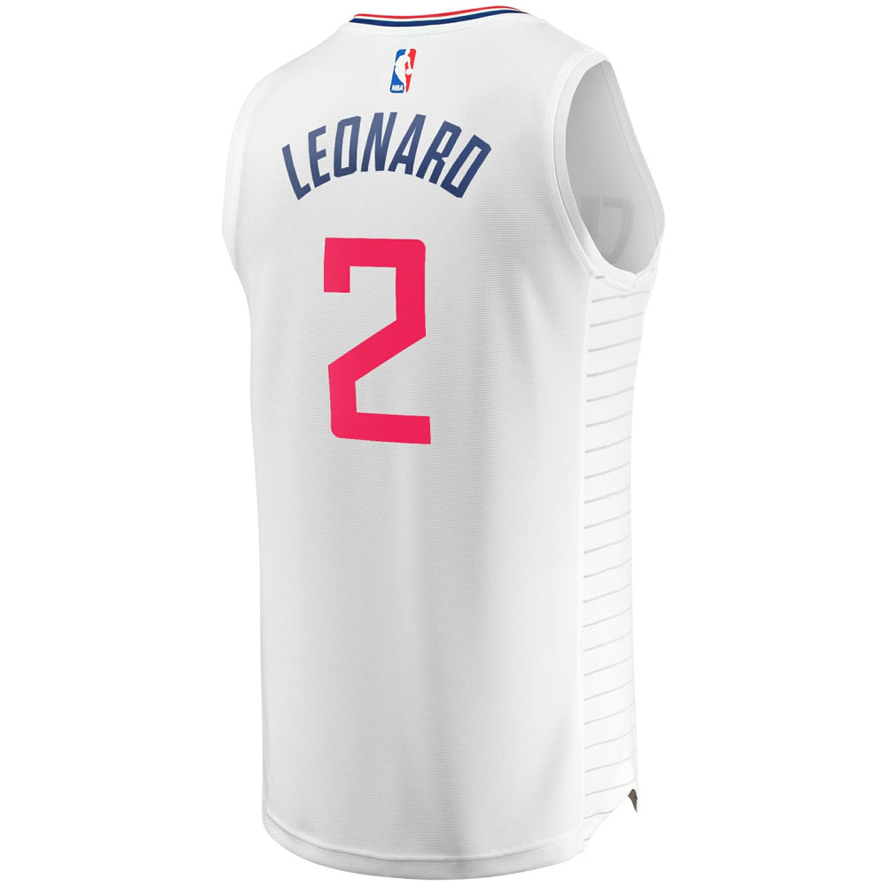 Kawhi Leonard LA Clippers Fast Break Replica Player Jersey - White - Association Edition | Fanatics outlet