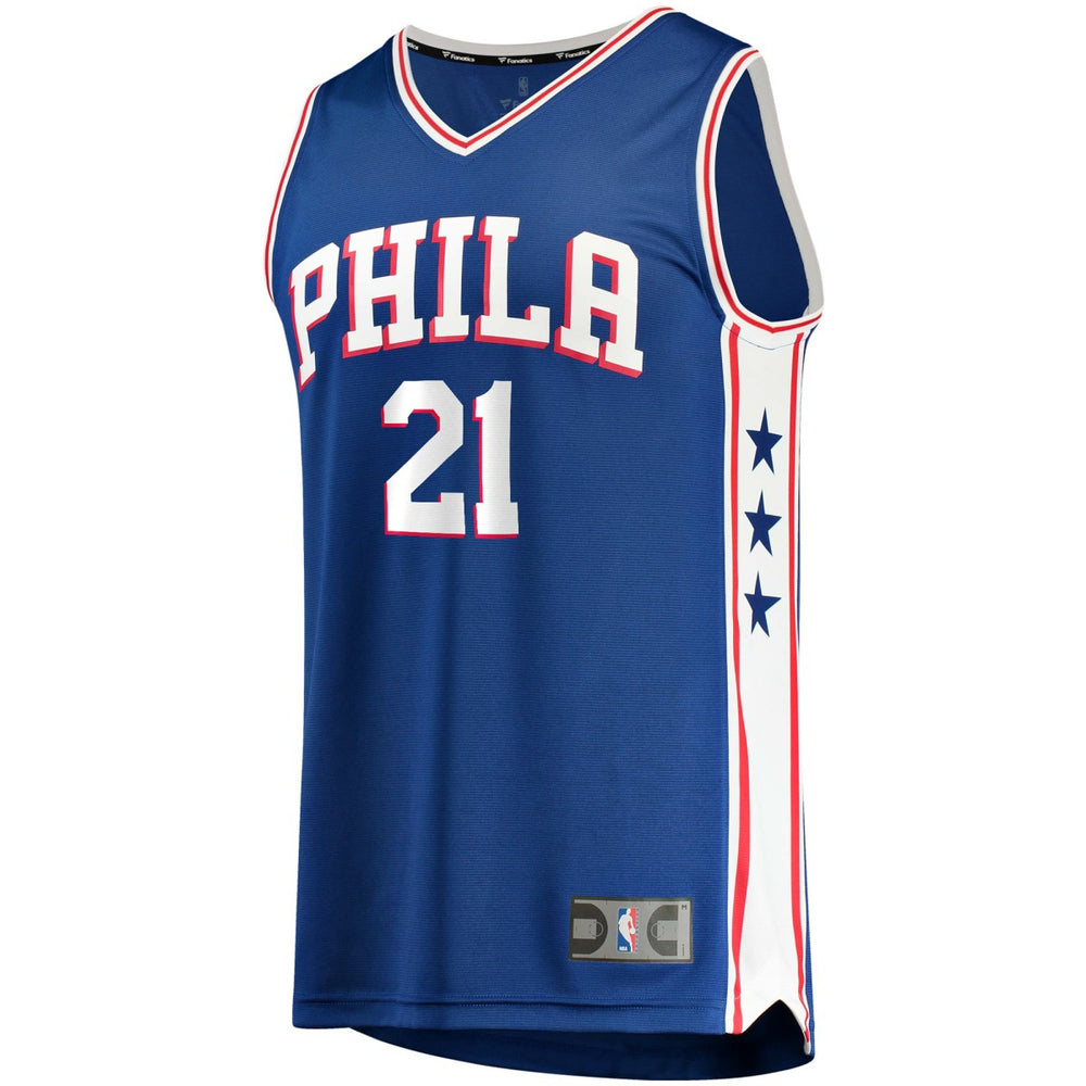 Joel Embiid Philadelphia 76ers Fast Break Replica Player Jersey - Icon Edition - Royal | Fanatics shop