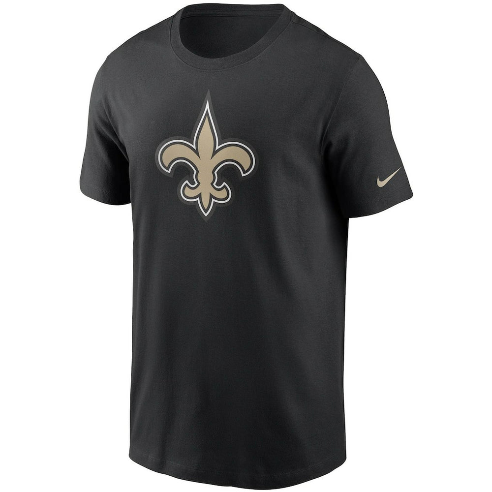 New Orleans Saints Primetime Logo Essential T-Shirt - Black | Nike outlet