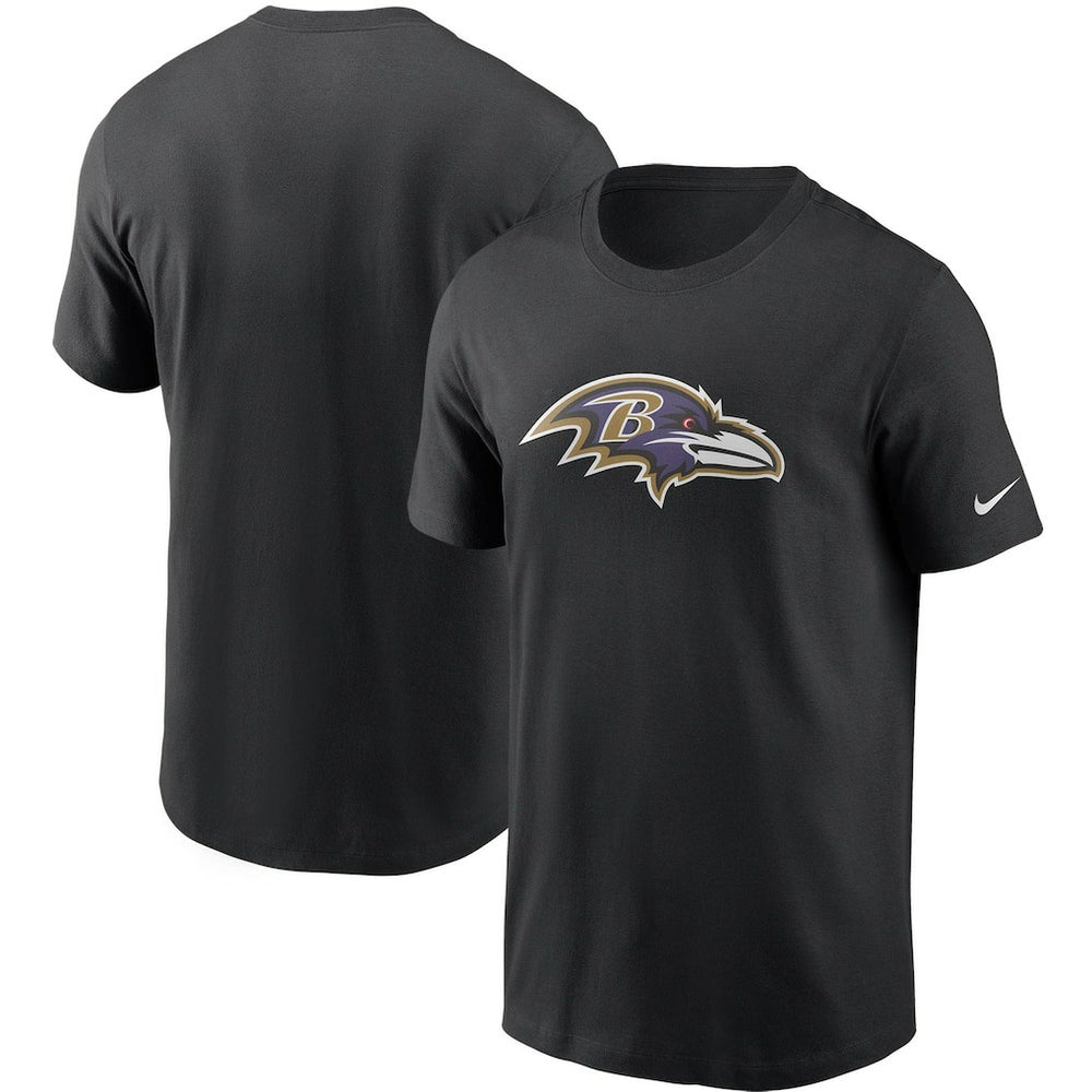 Baltimore Ravens Primetime Logo Essential T-Shirt - Black | Nike outlet