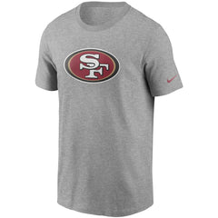 San Francisco 49ers Primetime Logo Essential T-Shirt - Heather Gray | Nike for sale