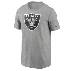 Las Vegas Raiders Primetime Logo Essential T-Shirt - Heather Gray | Nike sale