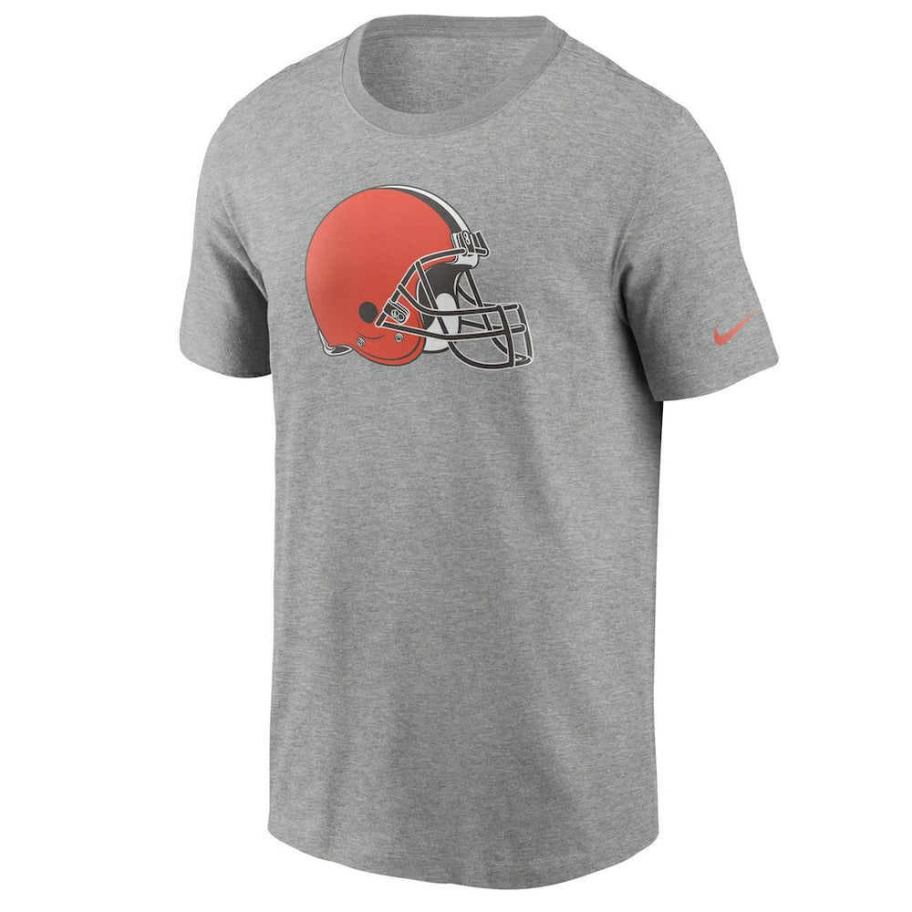 Cleveland Browns Primetime Logo Essential T-Shirt - Heather Gray | Nike on sale