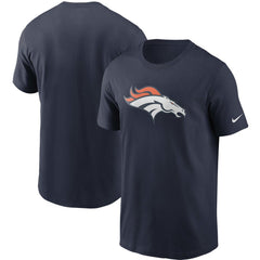 Denver Broncos Primetime Logo Essential T-Shirt - Navy | Nike on sale