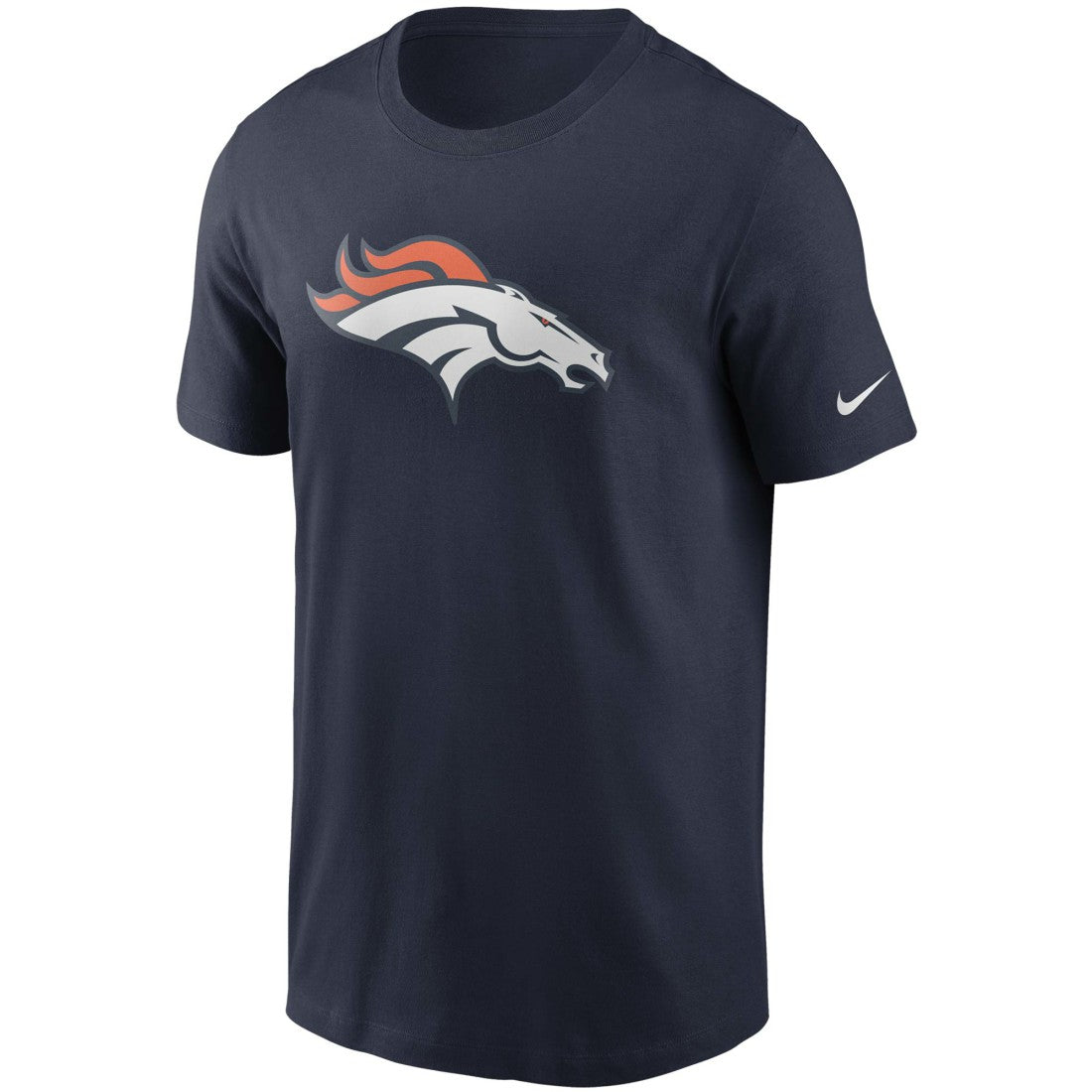 Denver Broncos Primetime Logo Essential T-Shirt - Navy | Nike on sale