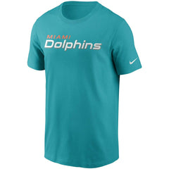 Miami Dolphins Team Wordmark T-Shirt - Aqua | Nike outlet