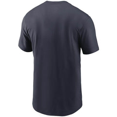 Chicago Bears Team Wordmark T-Shirt - Navy | Nike for sale