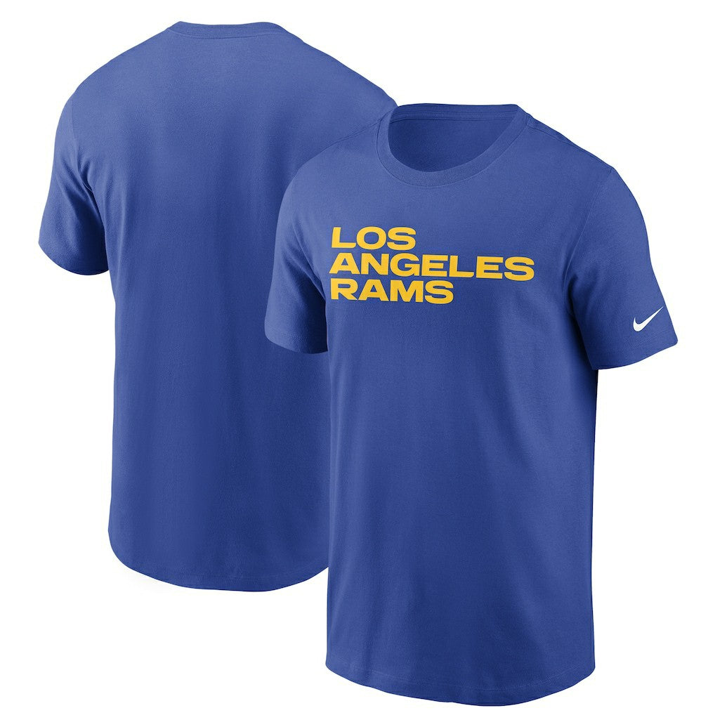 Los Angeles Rams Team Wordmark T-Shirt - Royal | Nike cheap