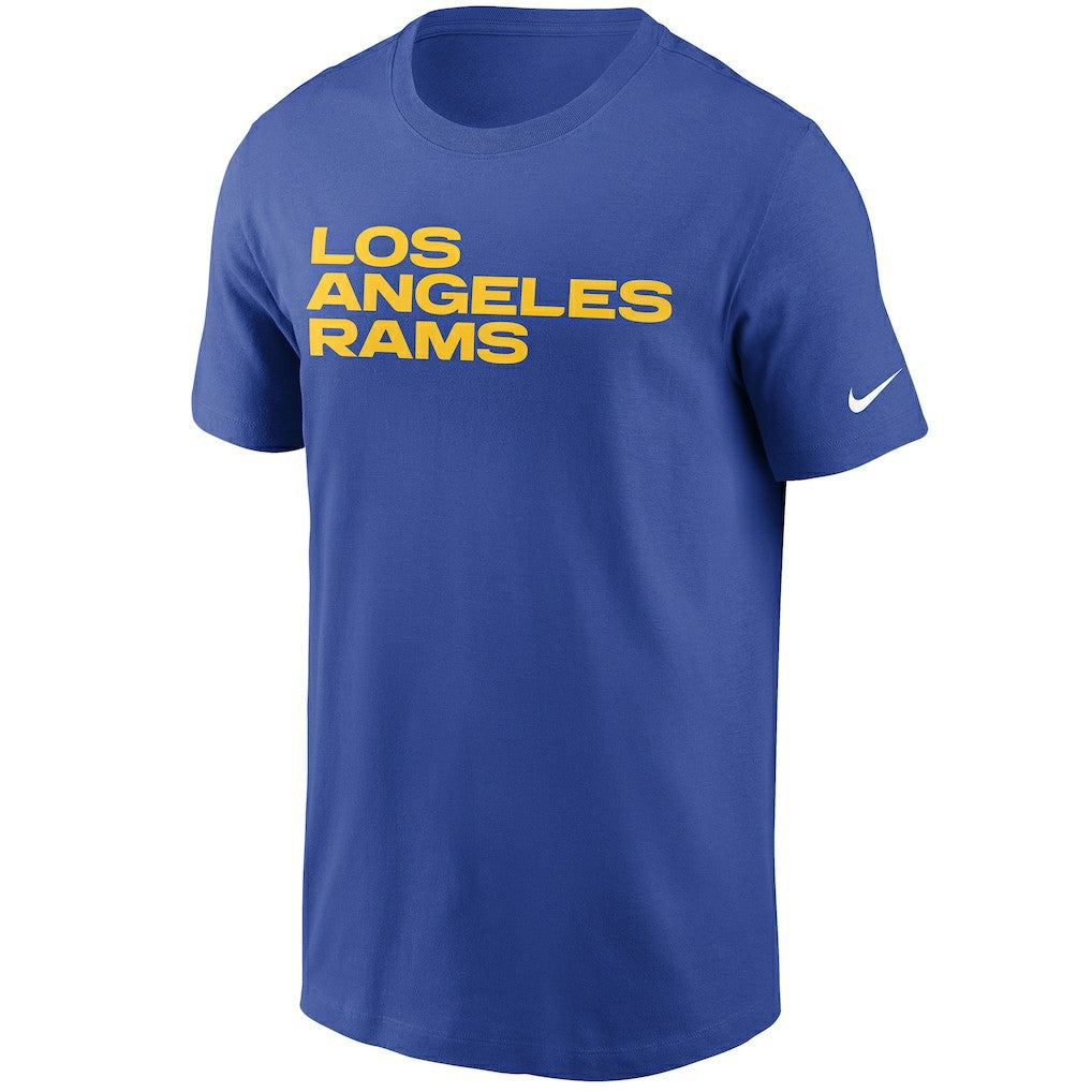 Los Angeles Rams Team Wordmark T-Shirt - Royal | Nike cheap