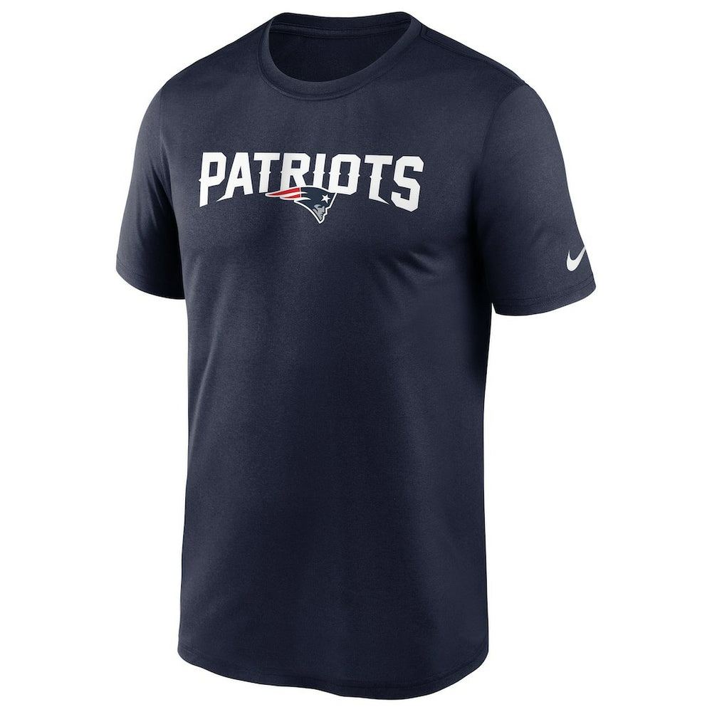 New England Patriots Wordmark Legend Performance T-Shirt - Navy | Nike outlet