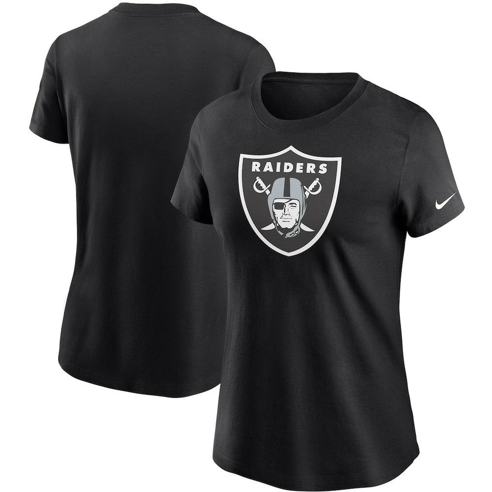 Las Vegas Raiders Women's Logo Essential T-Shirt - Black | Nike outlet