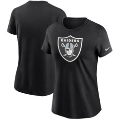 Las Vegas Raiders Women's Logo Essential T-Shirt - Black | Nike outlet
