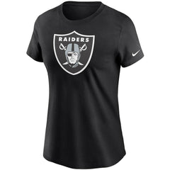 Las Vegas Raiders Women's Logo Essential T-Shirt - Black | Nike outlet