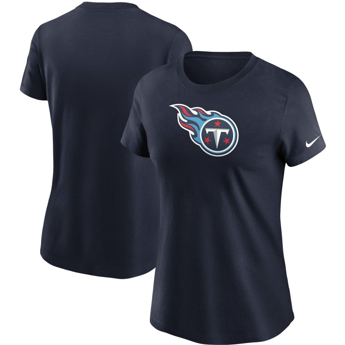 Tennessee Titans Women's Logo Essential T-Shirt - Navy | Nike cheap