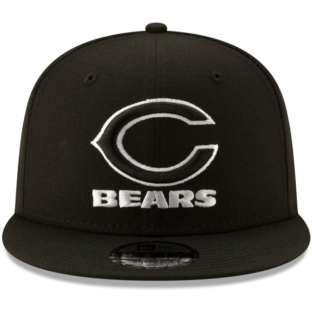 Chicago Bears New Era B-Dub 9FIFTY Adjustable Snapback Hat - Black for sale