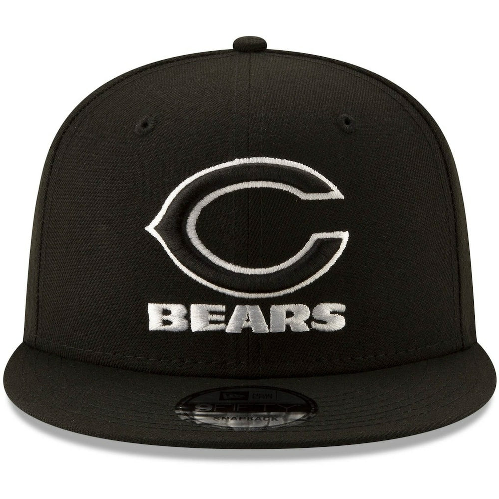 Chicago Bears New Era B-Dub 9FIFTY Adjustable Snapback Hat - Black for sale