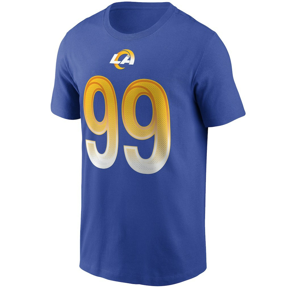 Aaron Donald Los Angeles Rams Name & Number T-Shirt - Royal | Nike for sale