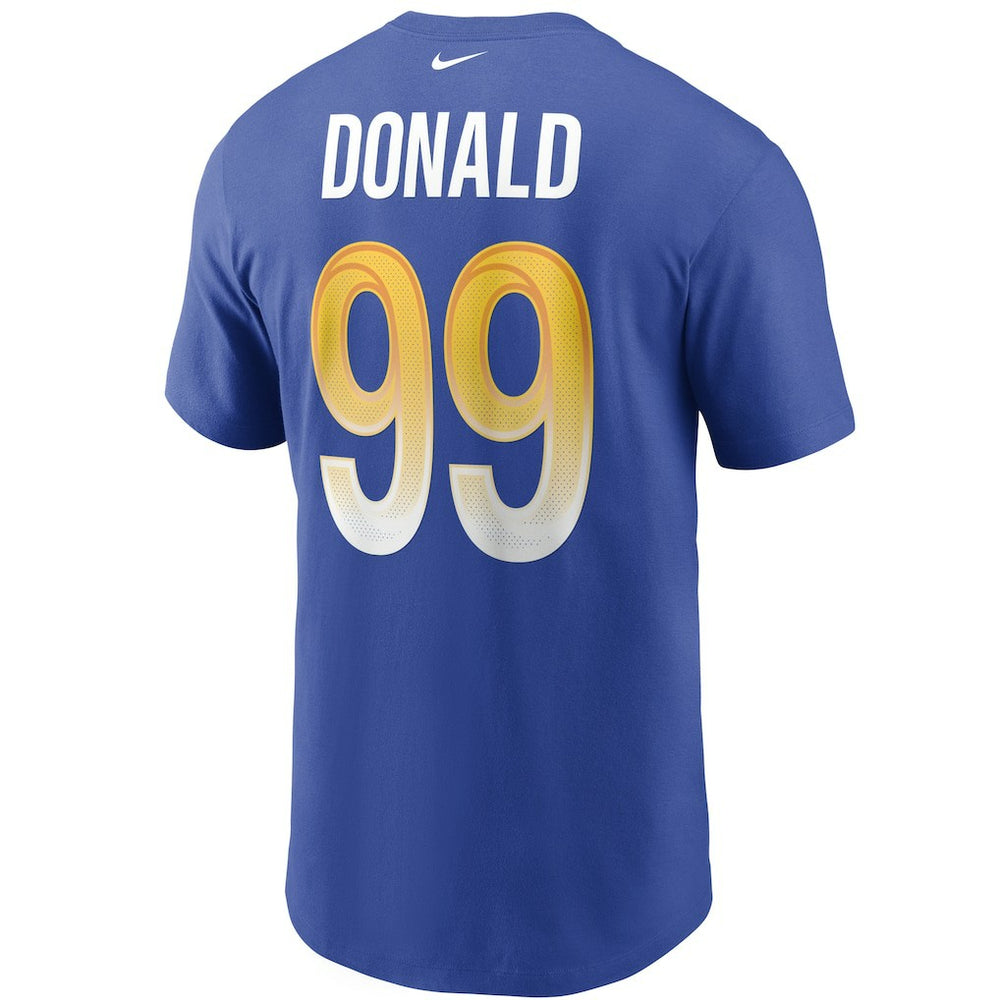 Aaron Donald Los Angeles Rams Name & Number T-Shirt - Royal | Nike for sale
