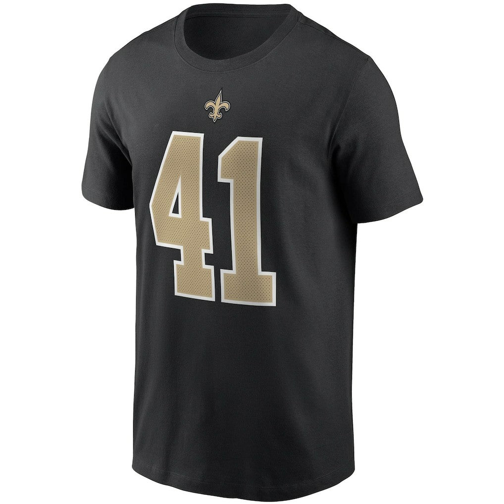 Alvin Kamara New Orleans Saints Name & Number T-Shirt - Black | Nike on sale