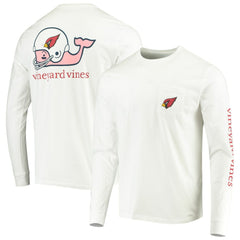 Arizona Cardinals Vineyard Vines Whale Helmet Long Sleeve T-Shirt - White online