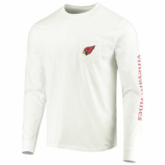 Arizona Cardinals Vineyard Vines Whale Helmet Long Sleeve T-Shirt - White online