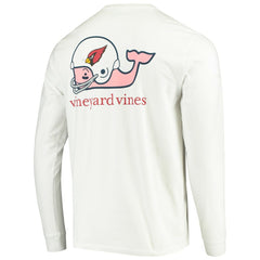 Arizona Cardinals Vineyard Vines Whale Helmet Long Sleeve T-Shirt - White online