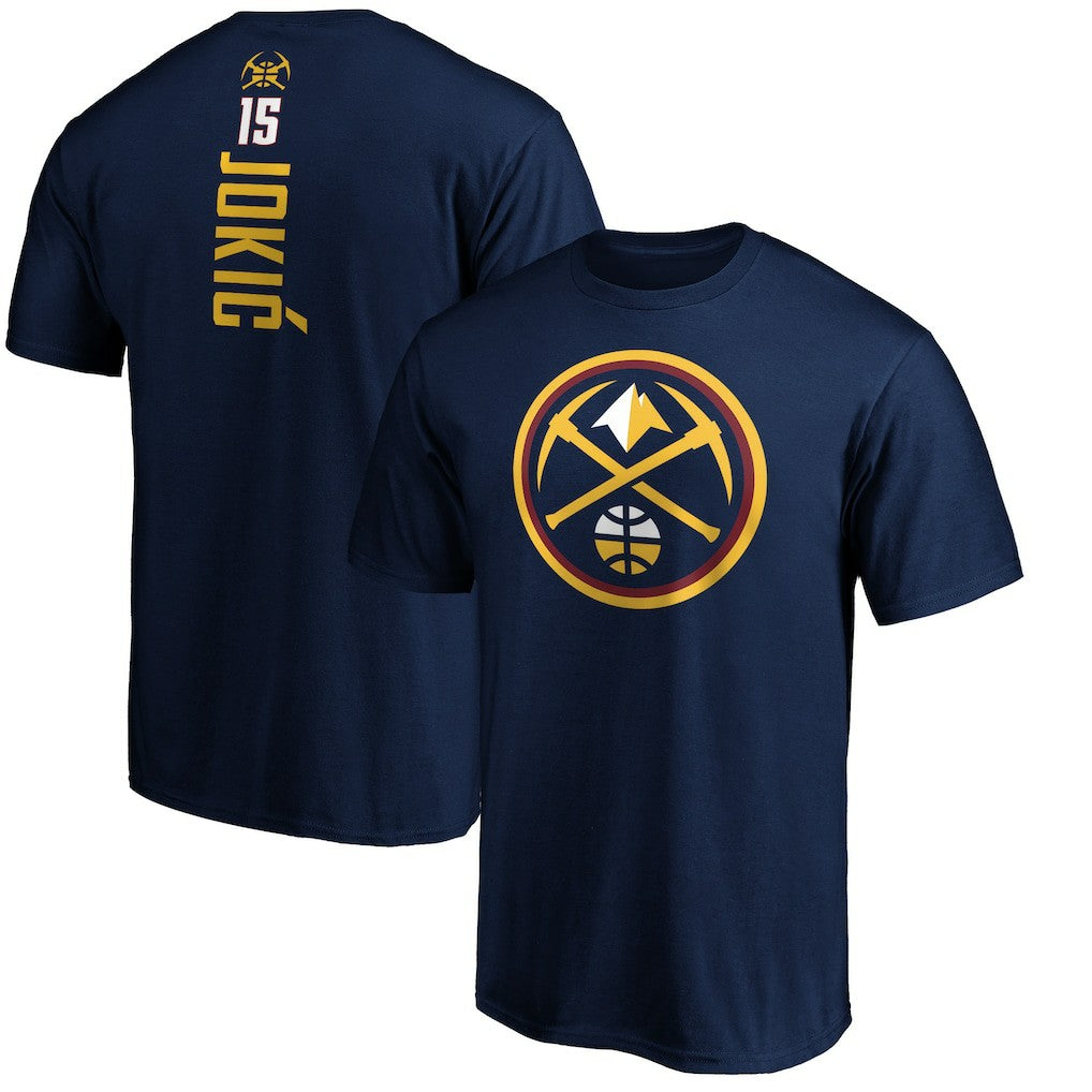 Nikola Jokic Denver Nuggets Playmaker Name & Number T-Shirt sale - Navy outlet