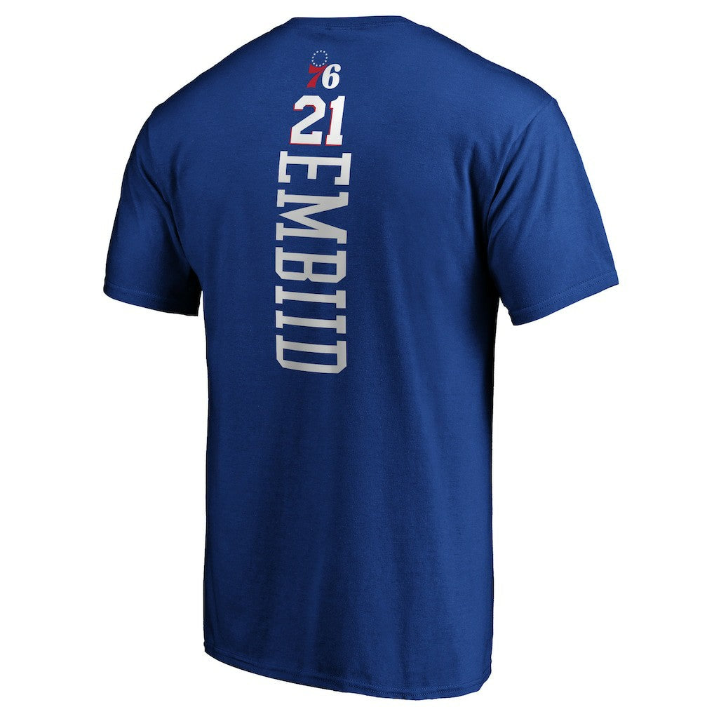 Joel Embiid Philadelphia 76ers Team Playmaker Name & Number T-Shirt - Royal cheap