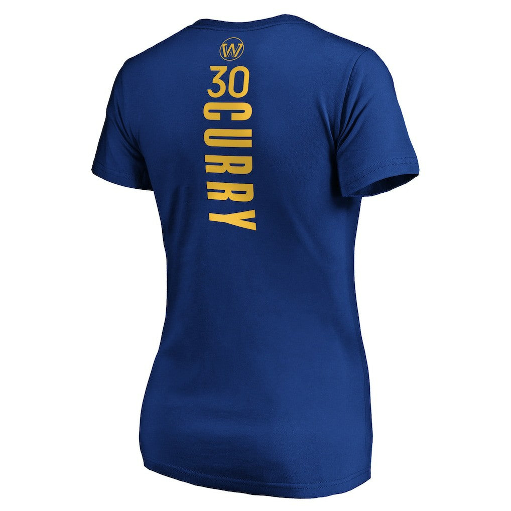 Stephen Curry Golden State Warriors Women's Playmaker Name & Number V-Neck T-Shirt sale - Royal sale