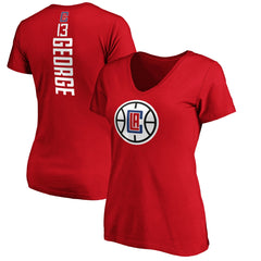 Paul George LA Clippers Women's Playmaker Name & Number V-Neck T-Shirt - Red | Fanatics online