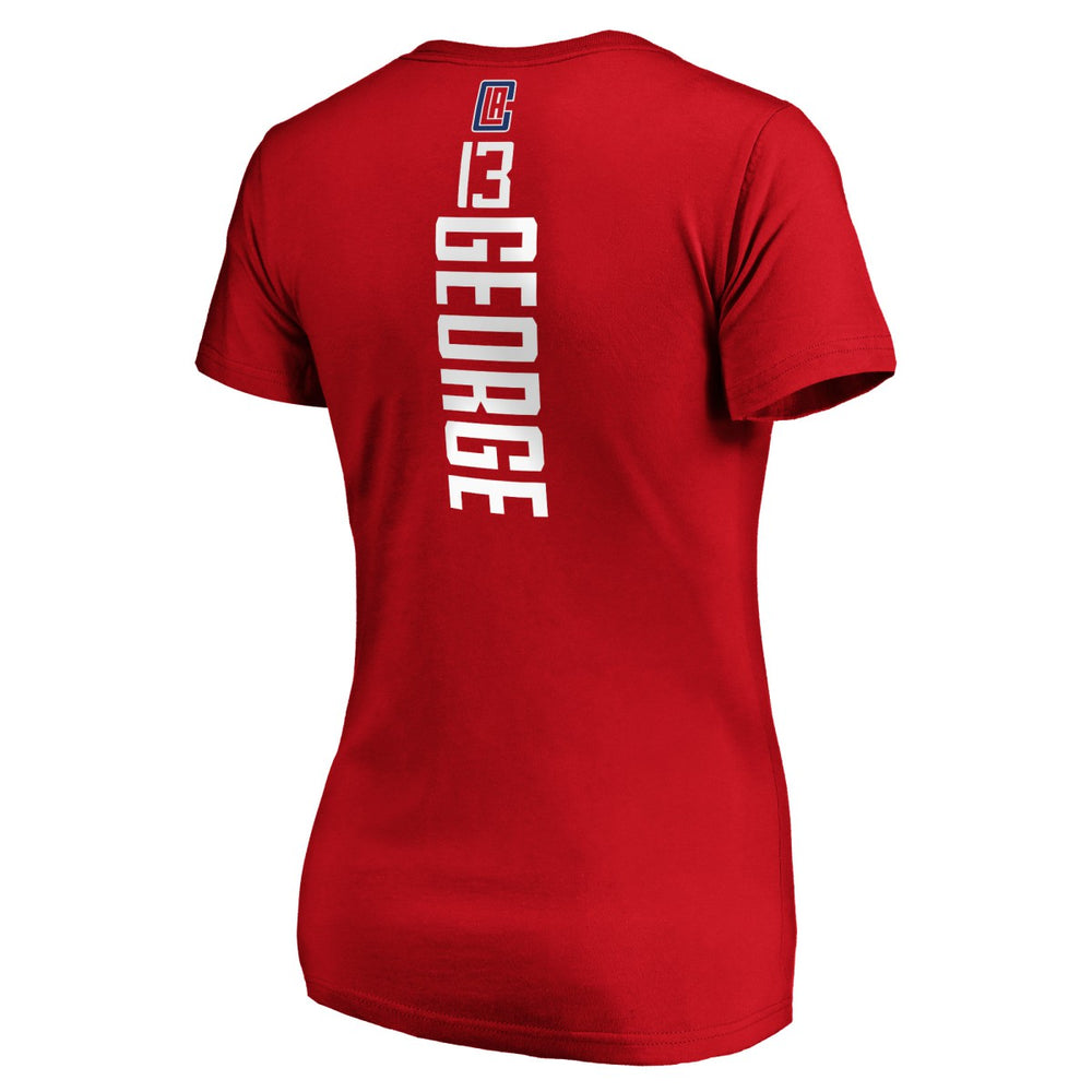 Paul George LA Clippers Women's Playmaker Name & Number V-Neck T-Shirt - Red | Fanatics online