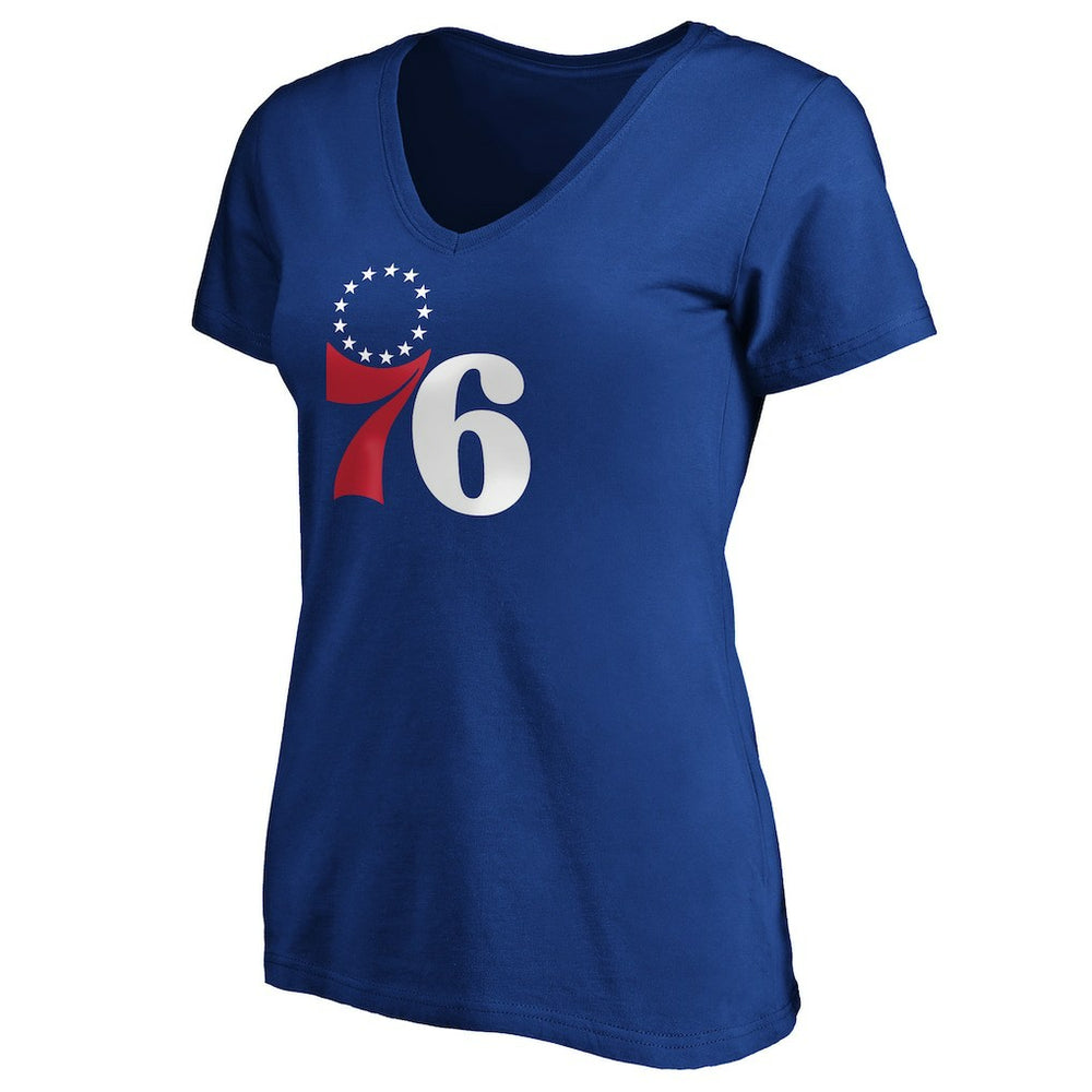 Joel Embiid Philadelphia 76ers Women's Playmaker Name & Number V-Neck T-Shirt - Royal on sale