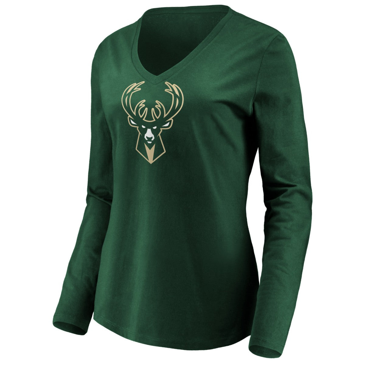 Giannis Antetokounmpo Milwaukee Bucks Women's Playmaker Name & Number Long Sleeve V-Neck T-Shirt - Green shop