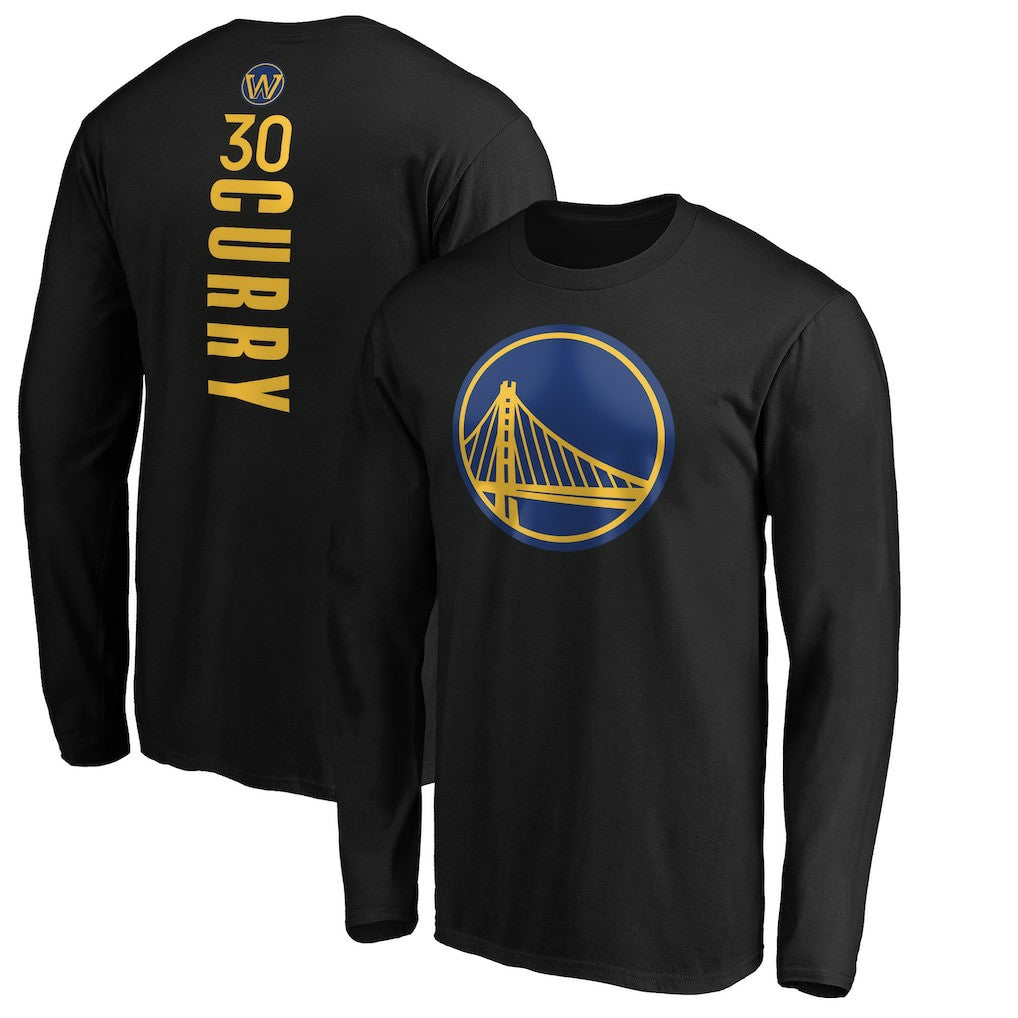 Stephen Curry Golden State Warriors Playmaker Name & Number Long Sleeve T-Shirt sale - Black on sale