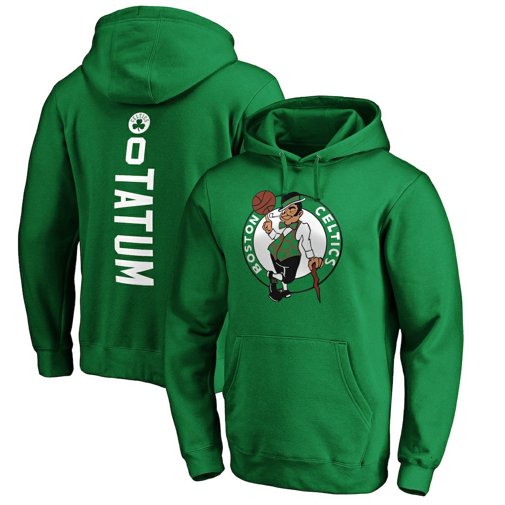 Jayson Tatum Boston Celtics Playmaker Name & Number Pullover Hoodie - Kelly Green cheap